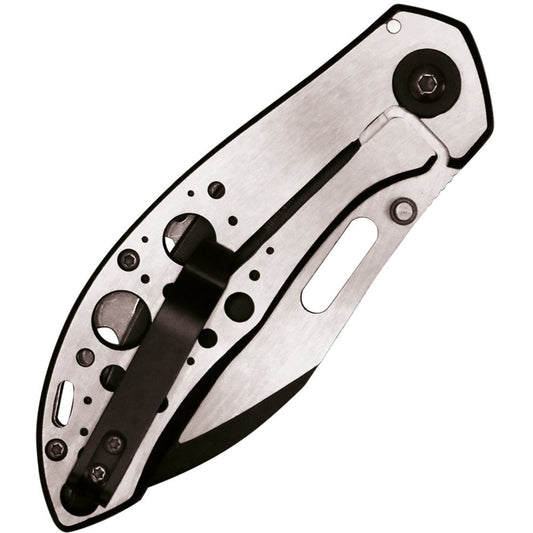 Assisted Open Folding Pocket Knife with Black Trim