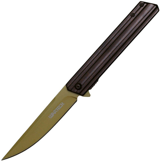 8.5" Assisted Open Pocket Knife Gold